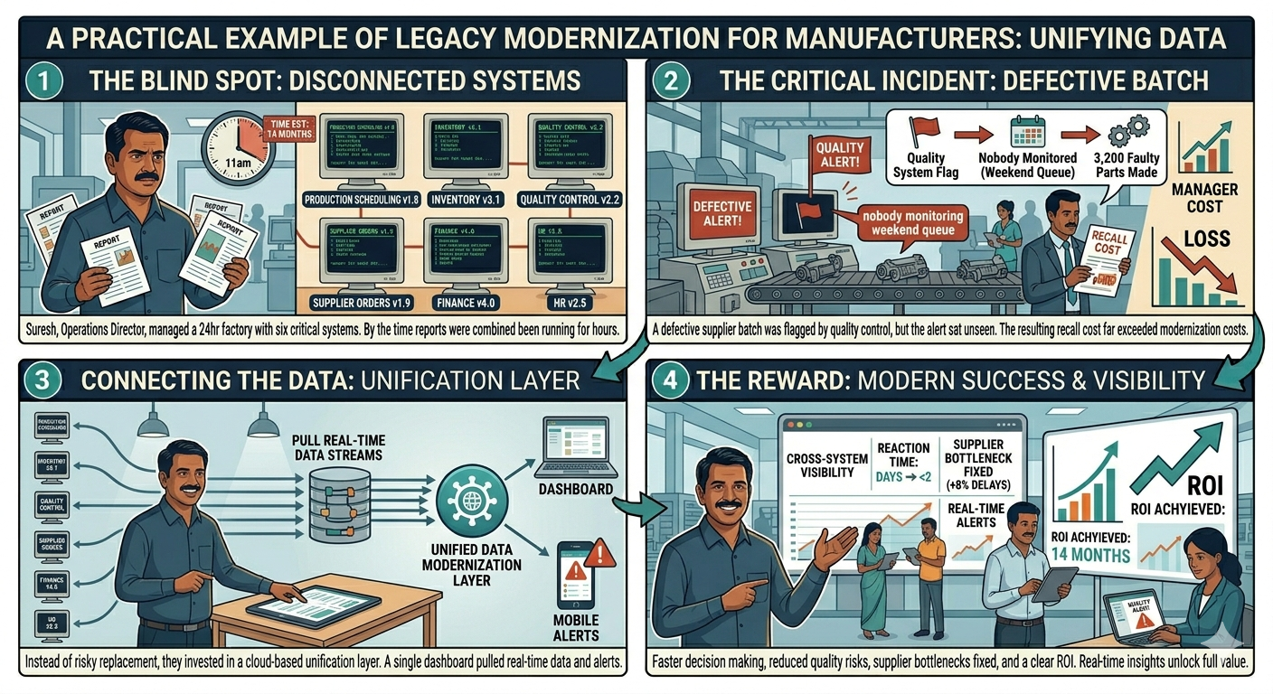 example of legacy modernization in manufacturing